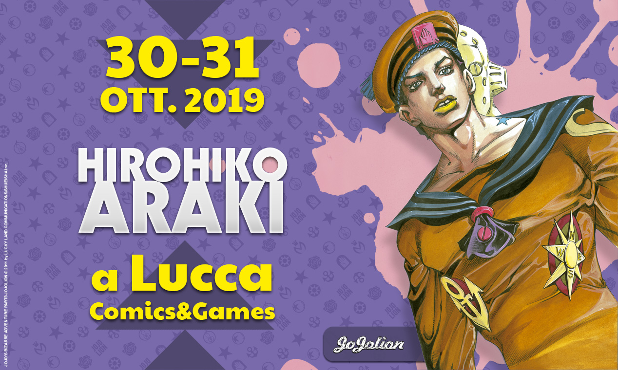 Hirohiko Araki a Lucca Comics 2019 Hirohiko Araki a Lucca Comics 2019